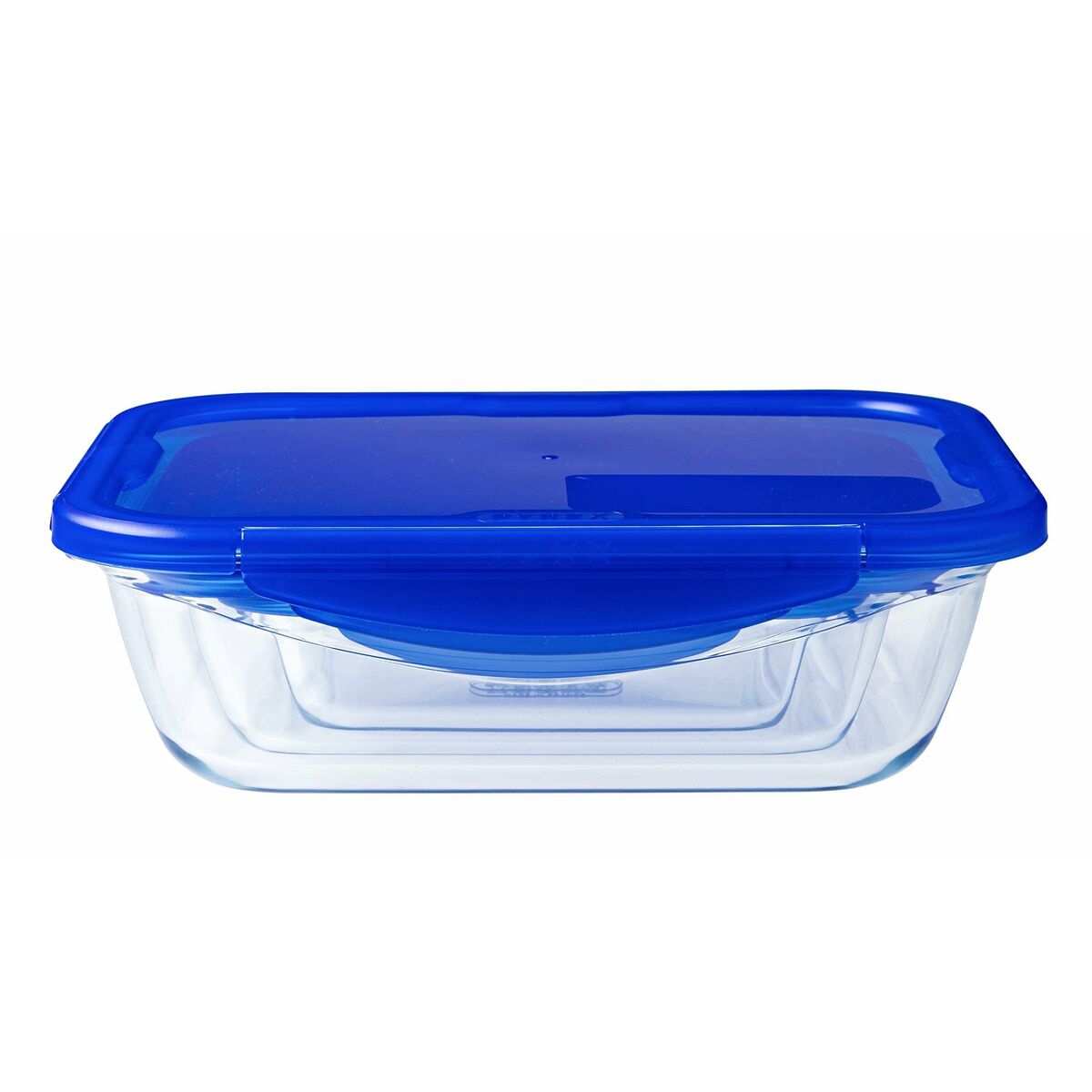 Recipiente Conservador de Alimentos Pyrex Azul Transparente Rectangular