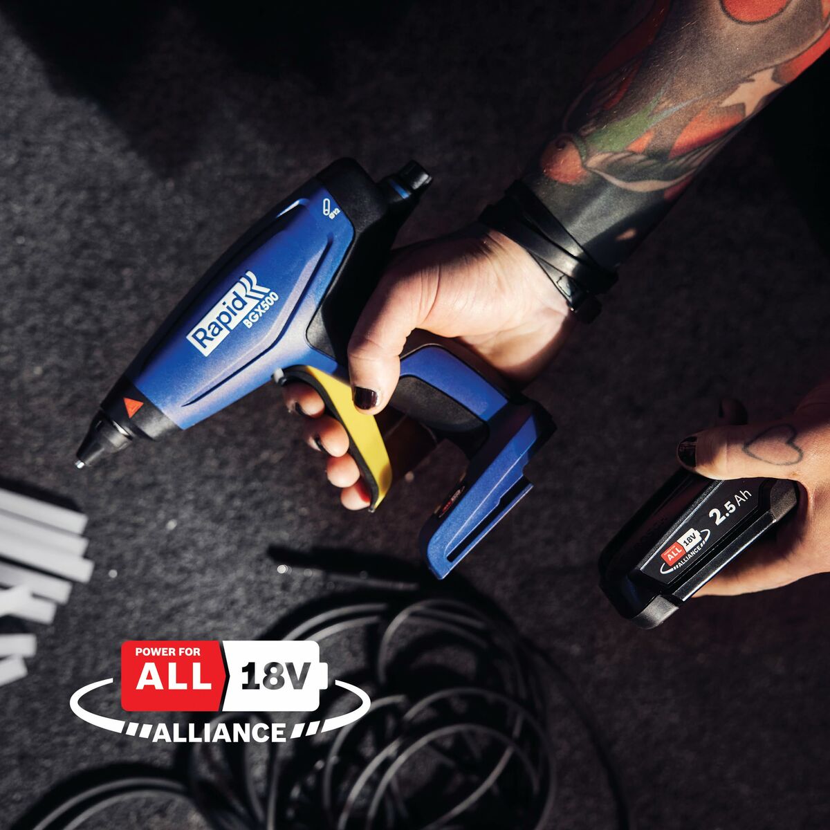 Pistola de Pintura Eléctrica Rapid Azul 18 W