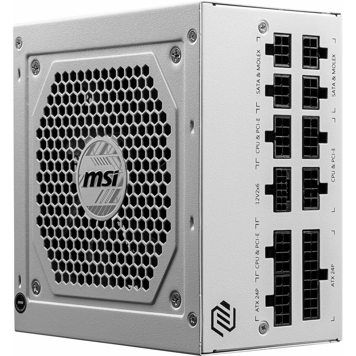Fuente de Alimentación MSI MAG A850GL PCIE5 WHITE 850 W 80 Plus Gold