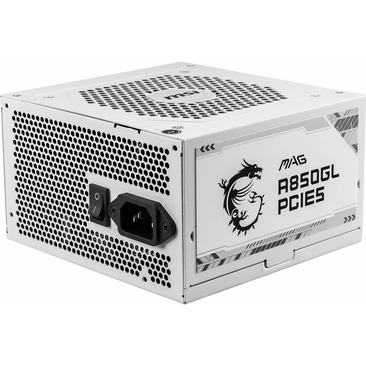Fuente de Alimentación MSI MAG A850GL PCIE5 WHITE 850 W 80 Plus Gold