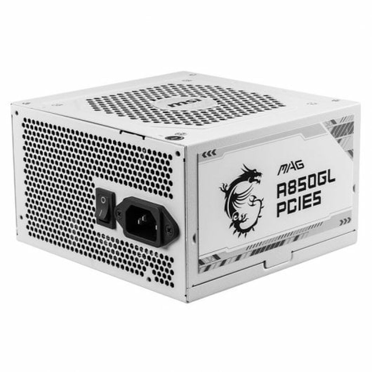 Fuente de Alimentación MSI MAG A850GL PCIE5 WHITE 850 W 80 Plus Gold
