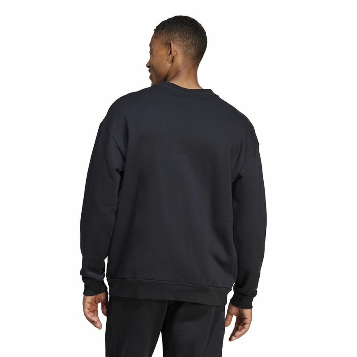 Sudadera sin Capucha Hombre Adidas Brand Love French Terry Negro