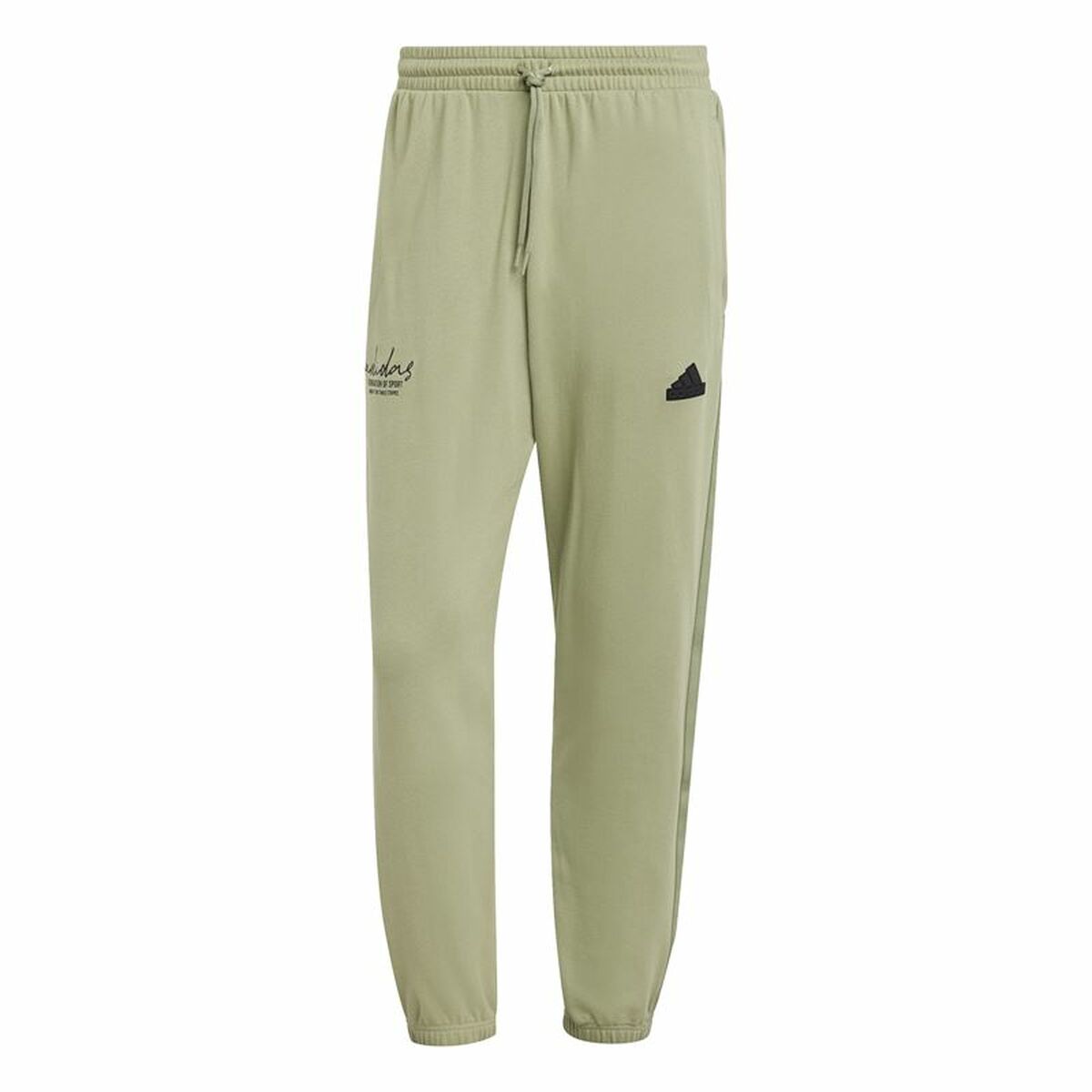 Pantalón Largo Deportivo Adidas Brand Love French Terry Verde Hombre