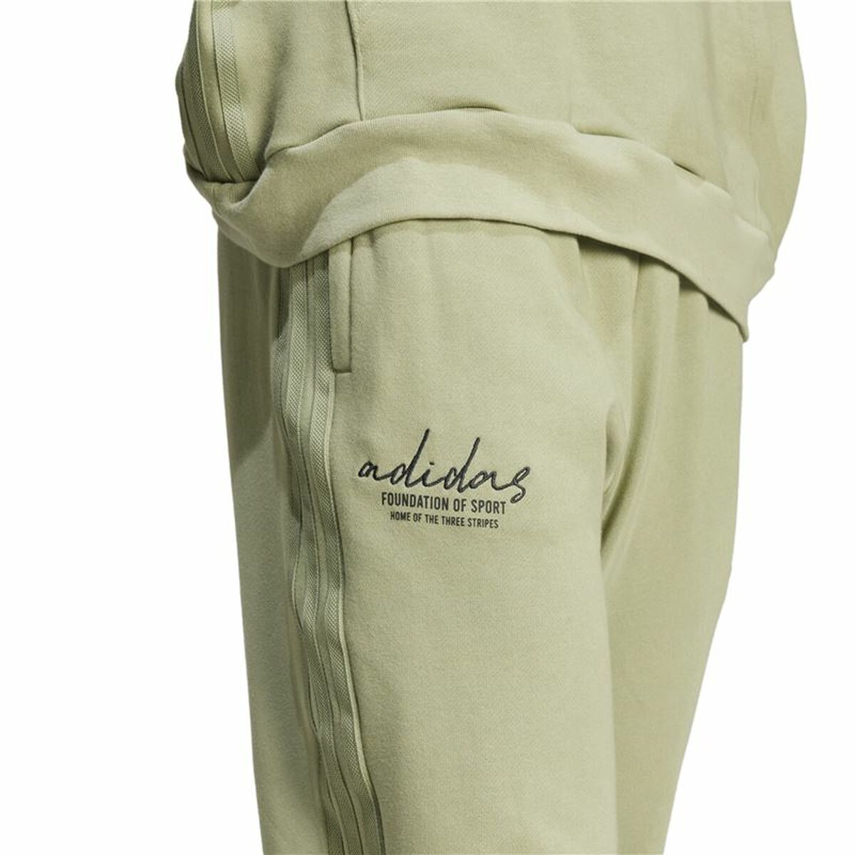 Pantalón Largo Deportivo Adidas Brand Love French Terry Verde Hombre