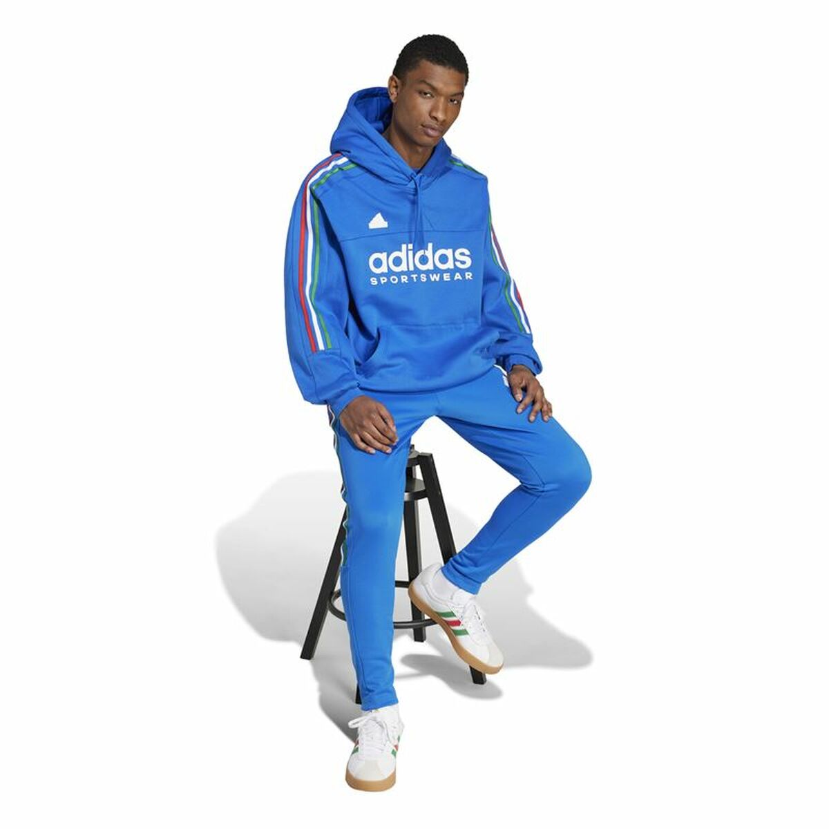 Sudadera con Capucha Hombre Adidas House Of Tiro Nations Azul