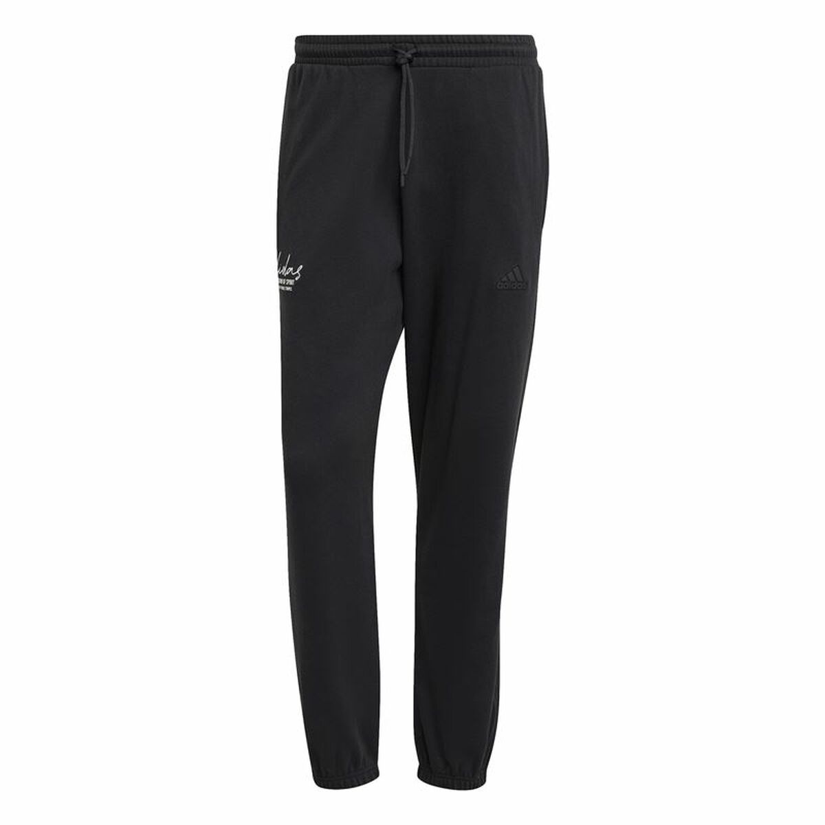 Pantalón Largo Deportivo Adidas Brand Love French Terry Negro Hombre