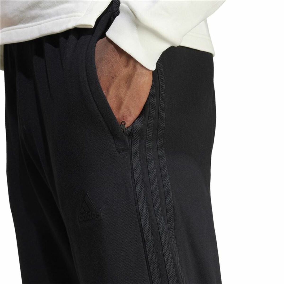 Pantalón Largo Deportivo Adidas Brand Love French Terry Negro Hombre