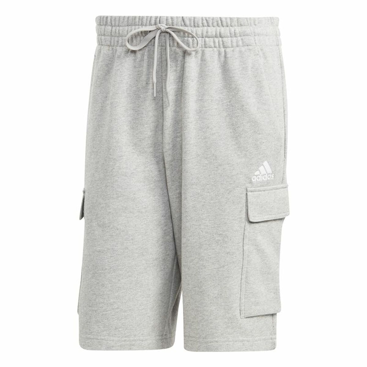 Pantalón Corto Deportivo Adidas Essentials French Terry Cargo Gris