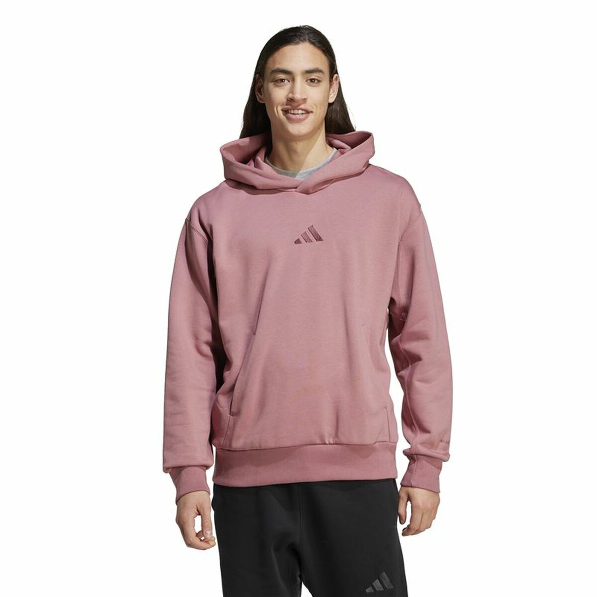 Sudadera con Capucha Hombre Adidas All Szn Fleece Hoodie Rosa