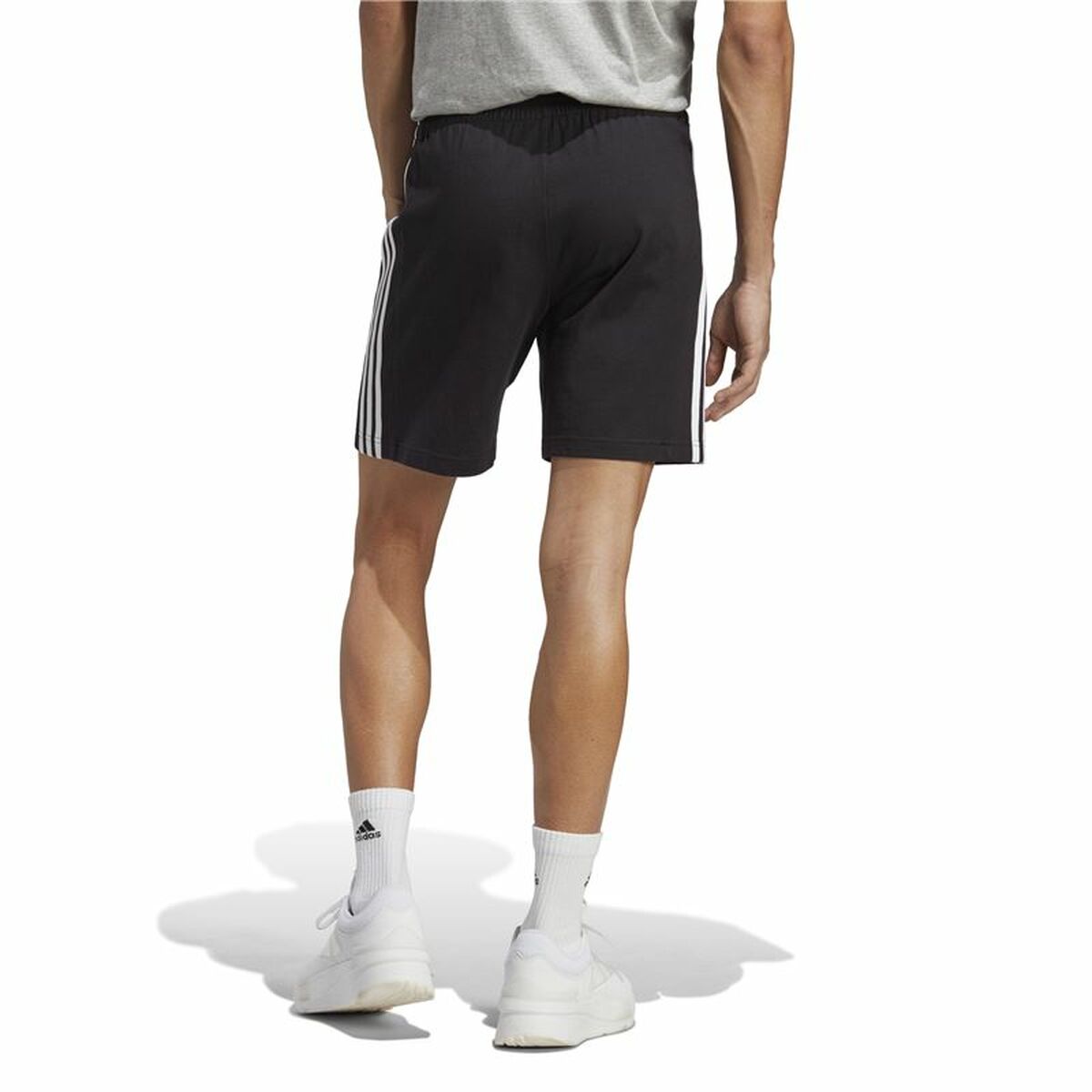 Pantalón Corto Deportivo Adidas 3S Sj 7 Sho Negro