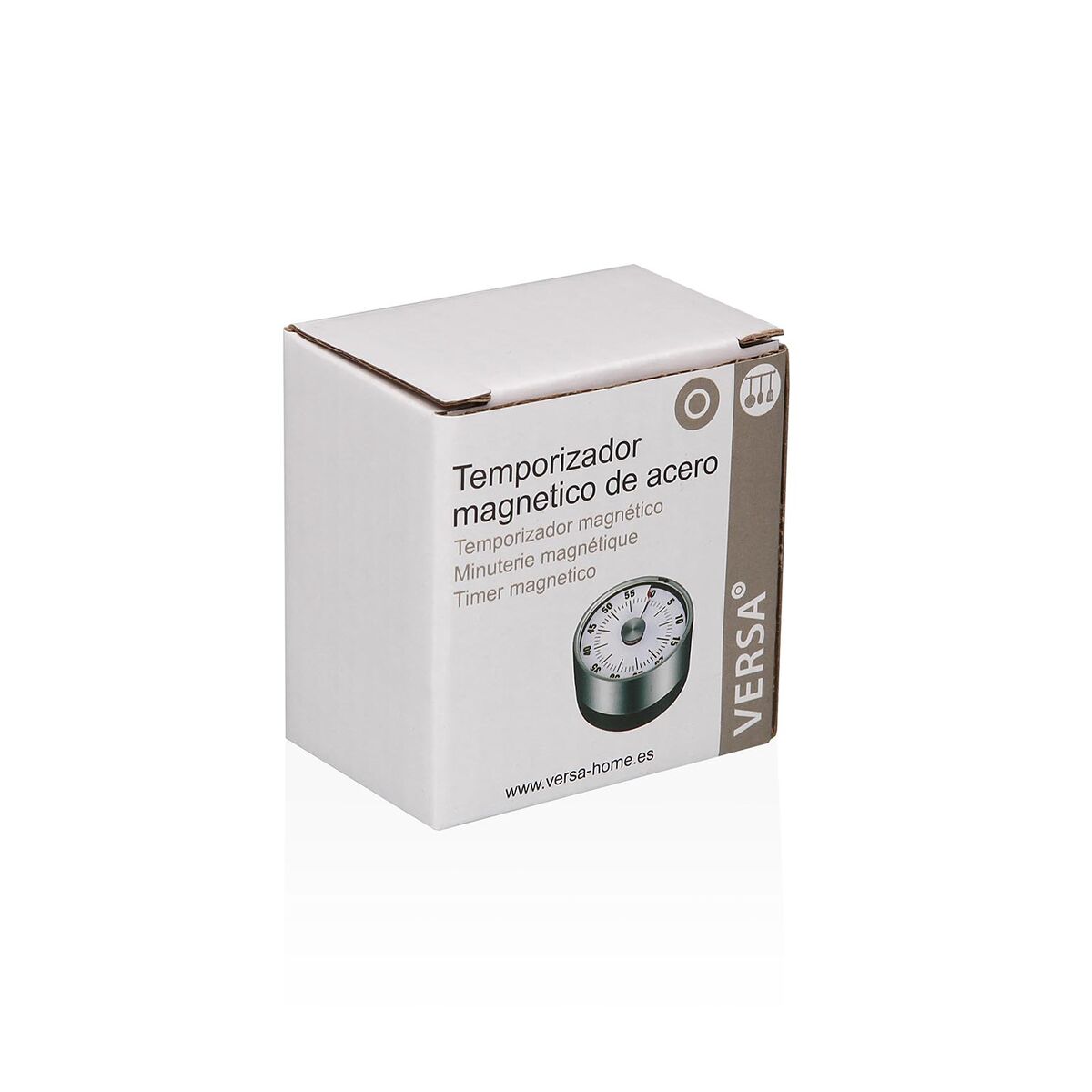 Temporizador de Cocina Versa 6,5 x 3,5 x 6,5 cm Rojo