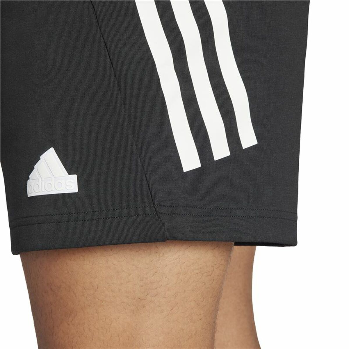 Pantalón Corto Deportivo Adidas Future Icons 3 bandas Negro