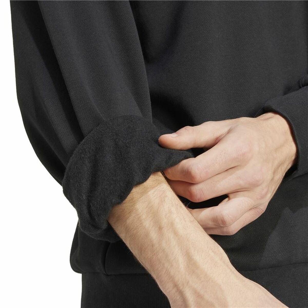 Sudadera sin Capucha Hombre Adidas All Szn Fleece 1/4 Zip Crew Negro