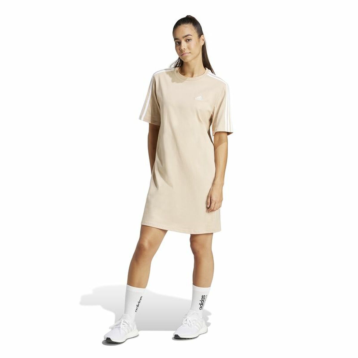 Vestido Adidas 3S Bf Beige