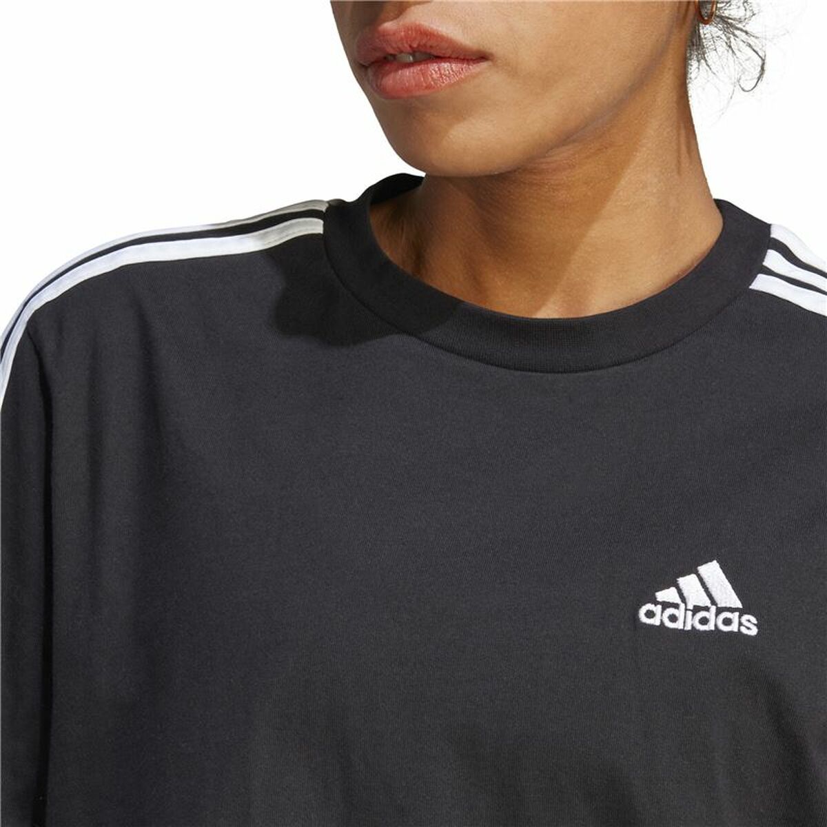 Vestido Adidas 3S Boyfriend Single Negro