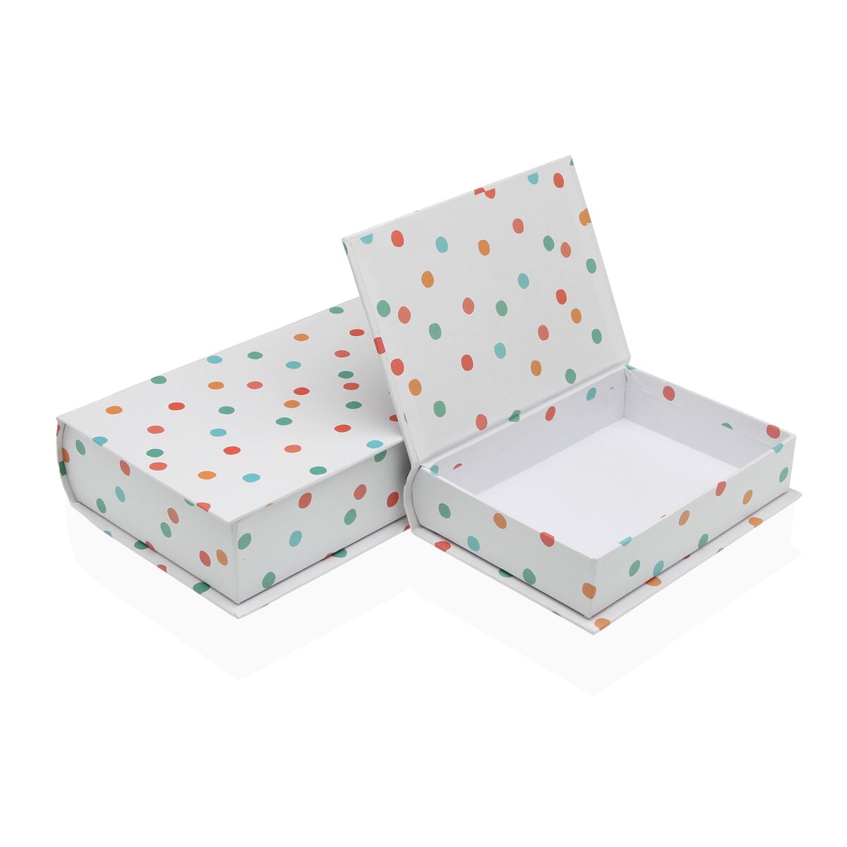 Caja Decorativa Versa Lienzo Madera MDF Libro