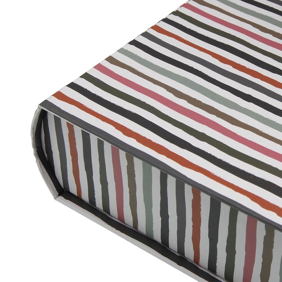 Caja Decorativa Versa Lienzo Madera MDF Libro