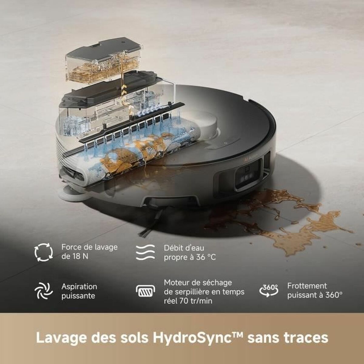 Robot Aspirador Dreame 6400 mAh