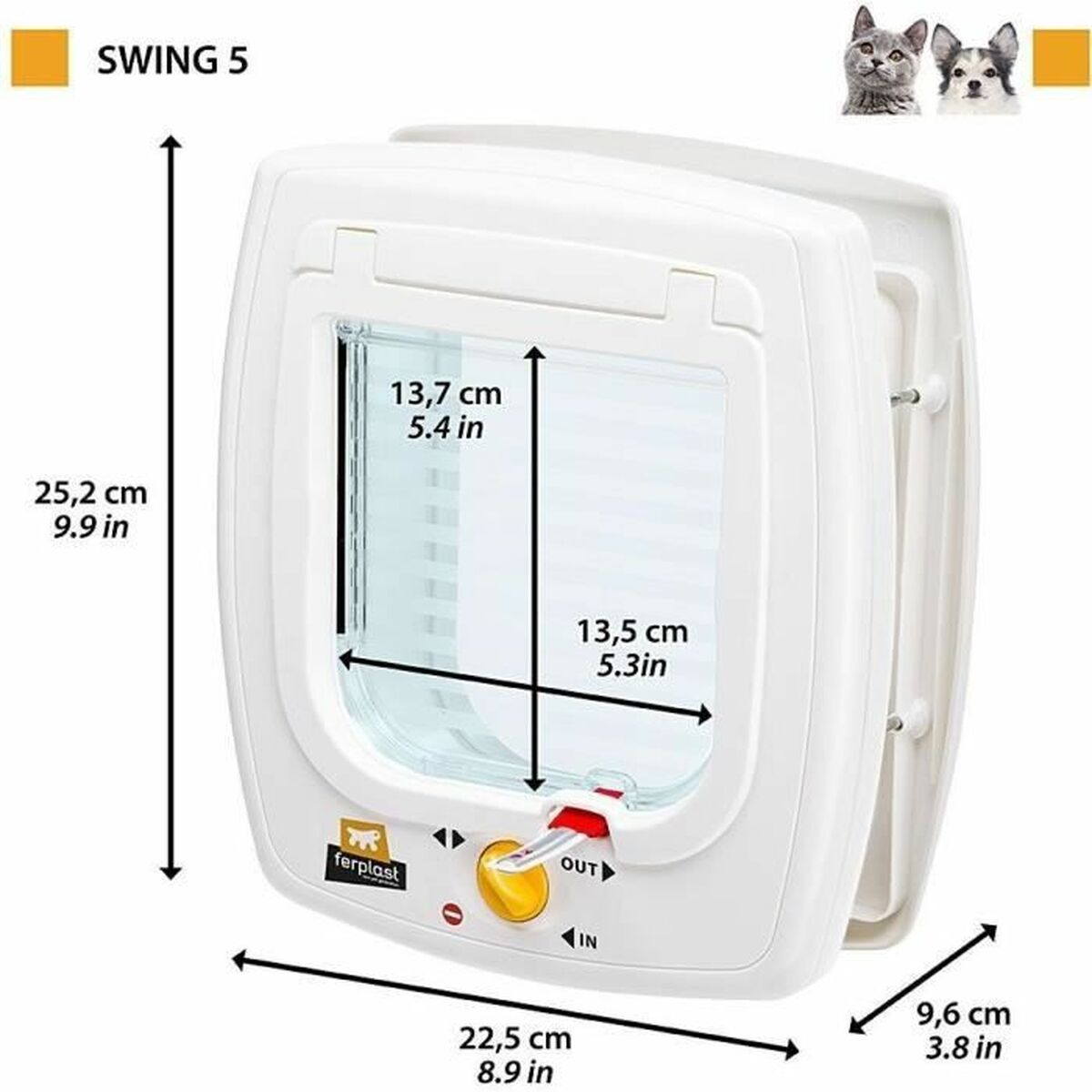 Gatera Ferplast Gris Plástico