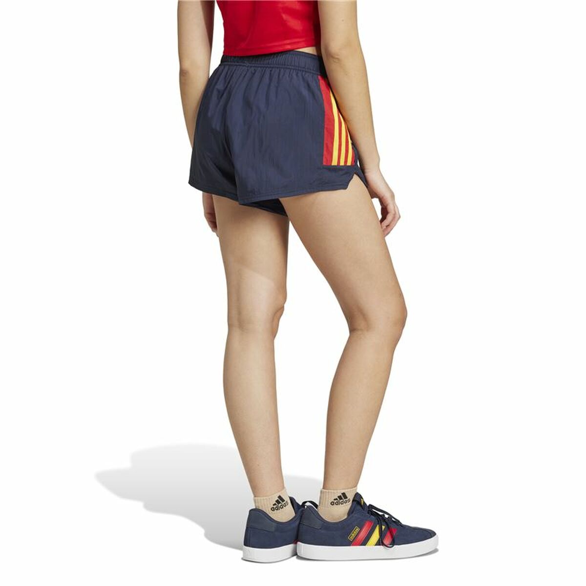 Pantalón Corto Deportivo Adidas Tiro Cut 3 Bandas Summer Azul