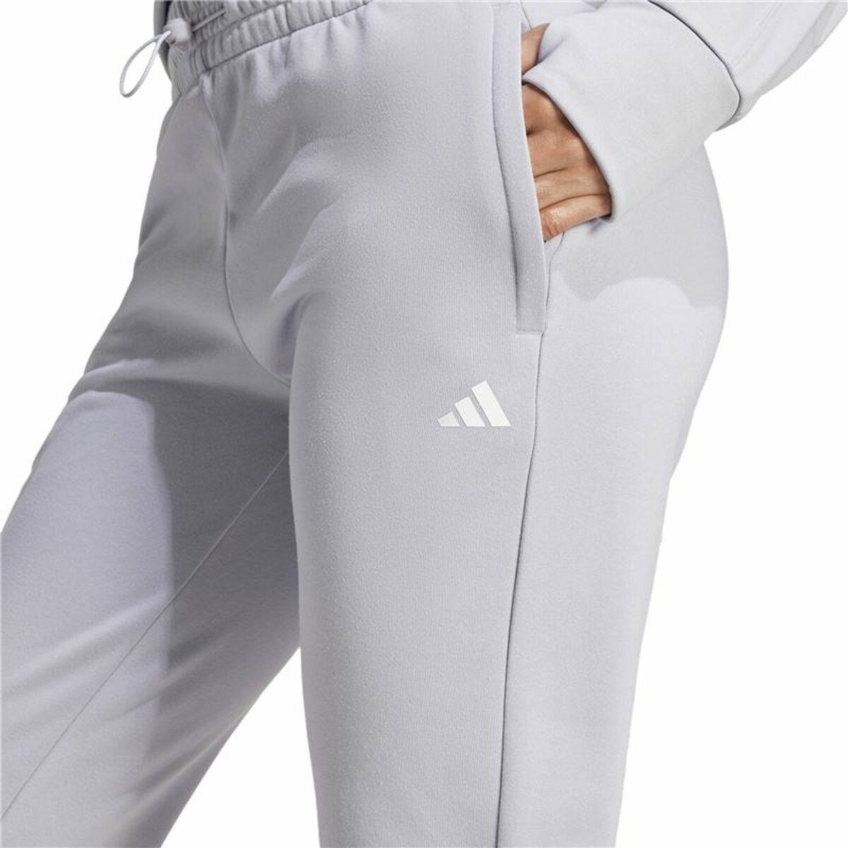 Pantalón Largo Deportivo Adidas Aeroready Game Go Gris Mujer
