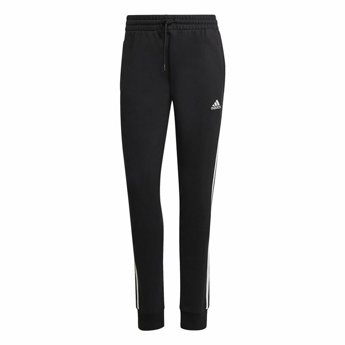 Pantalón Largo Deportivo Adidas 3S Ft Cf Negro Mujer