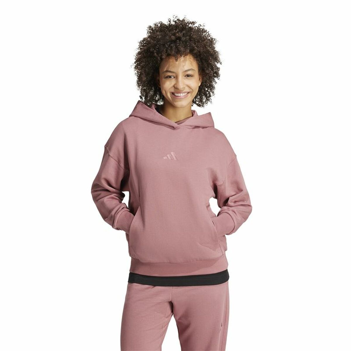 Sudadera con Capucha Mujer Adidas All Szn French Terry Loose Hoodie Rosa