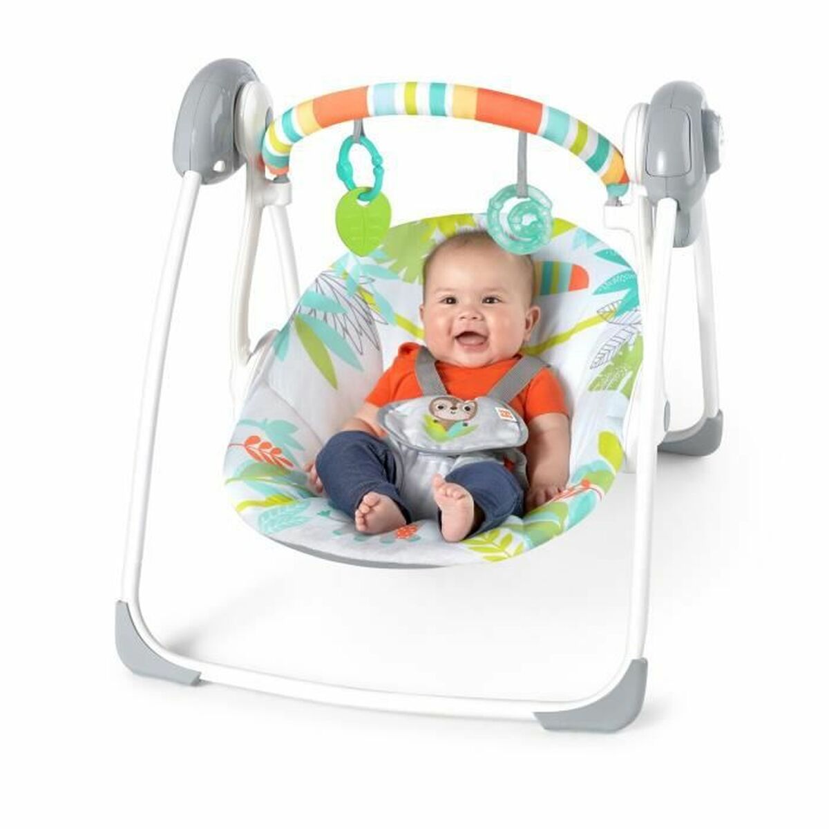 Mecedora Ingenuity Compact portable swing Multicolor Animales