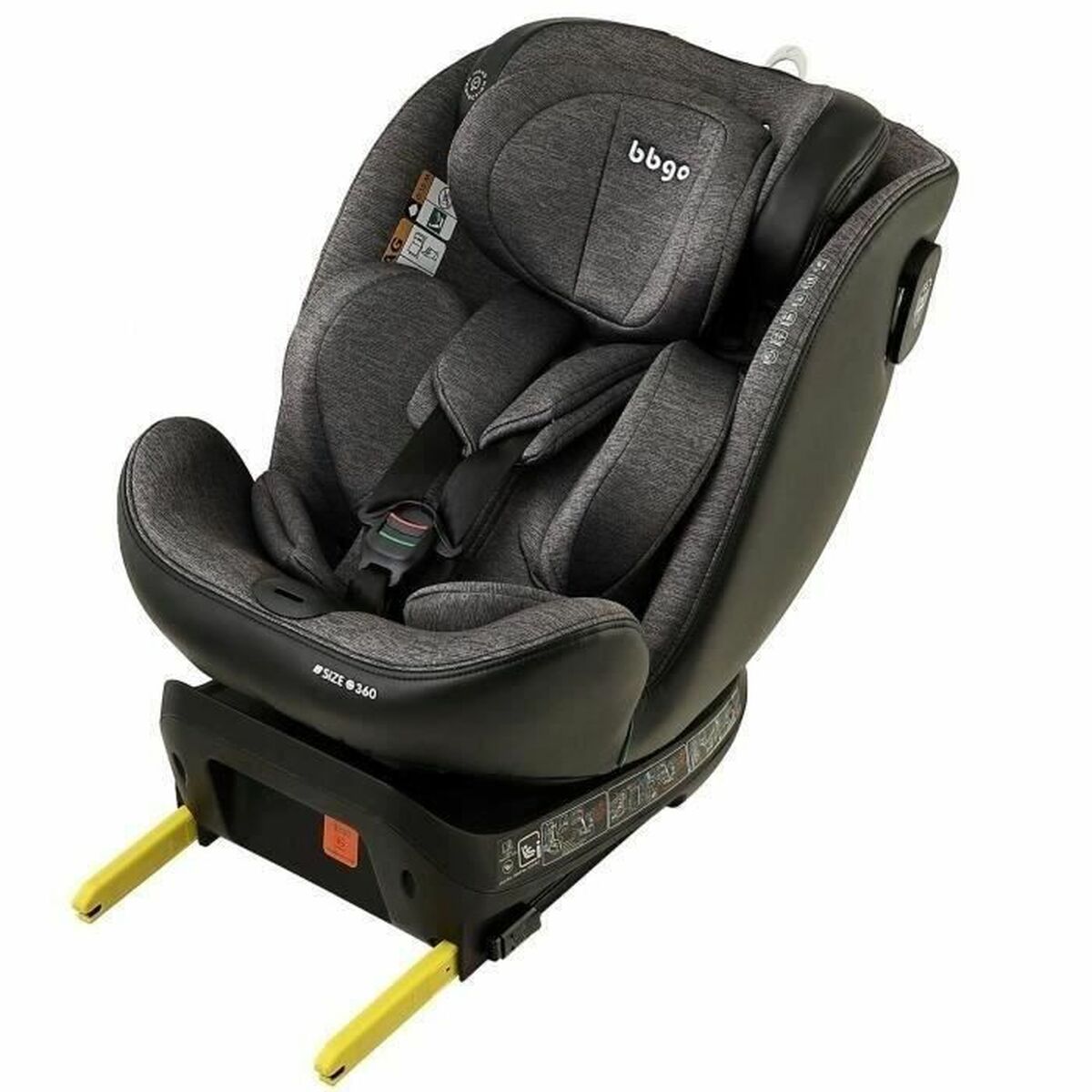 Silla para el Coche BBGO Gris 0 (de 0 a 10 kilos) 0+ (de 0 a 13 kilos) I (9 - 18 kg) II (15-25 kg) III (22 - 36 kg) Infantil ECE