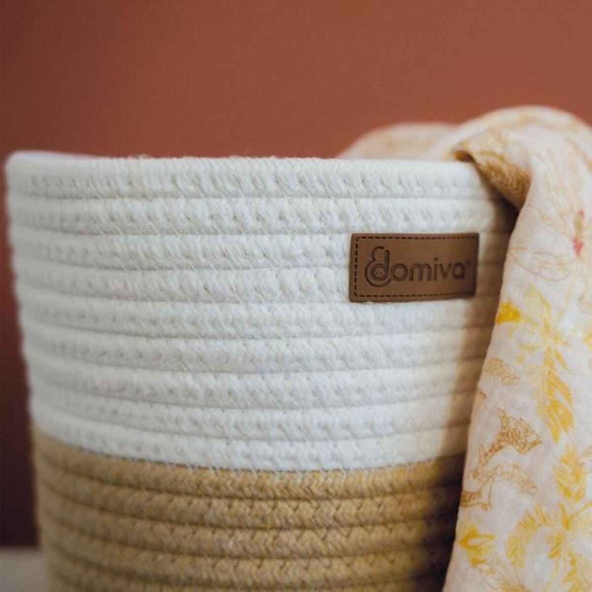 Cesto Domiva Beige Algodón