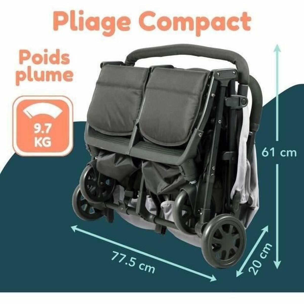 Carro de Paseo para Bebé Bambisol Gris