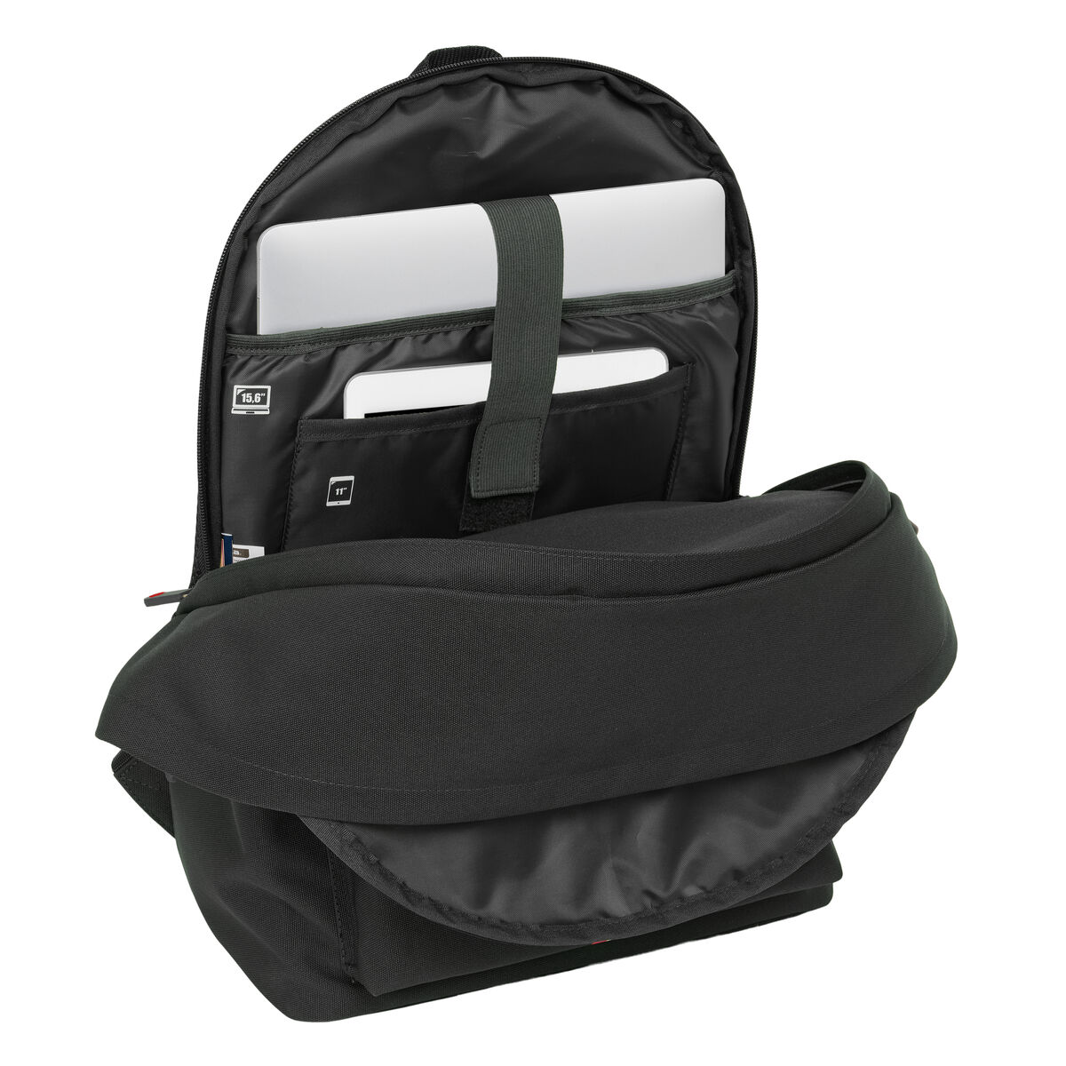 Mochila Escolar El Ganso +usb el ganso basics Negro 31 x 44 x 18 cm
