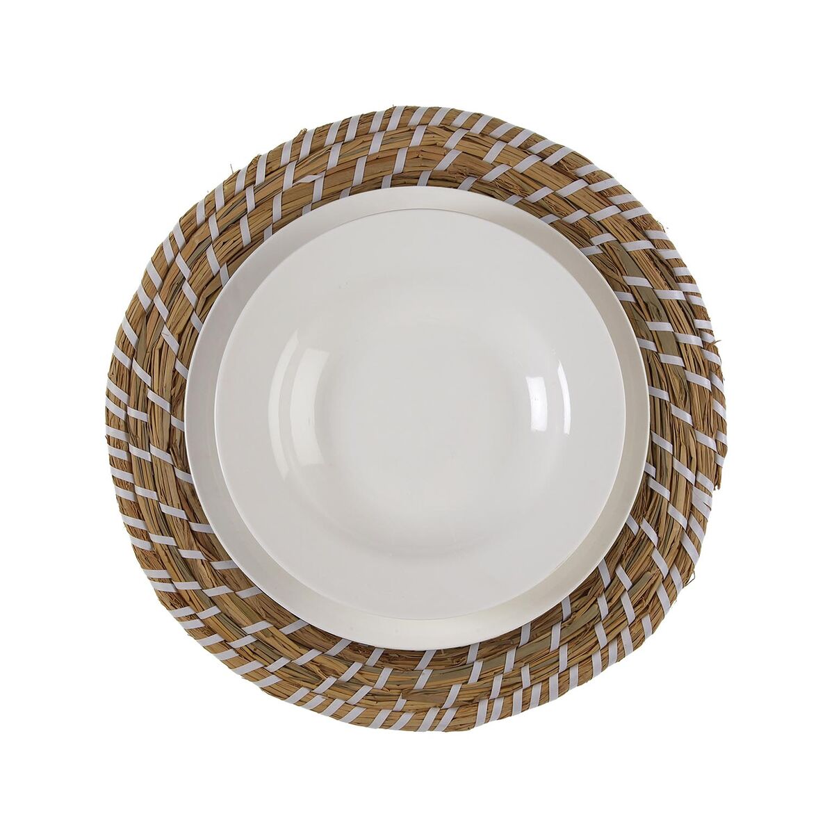 Salvamantel Versa Blanco Textil Jacinto de agua 38 cm