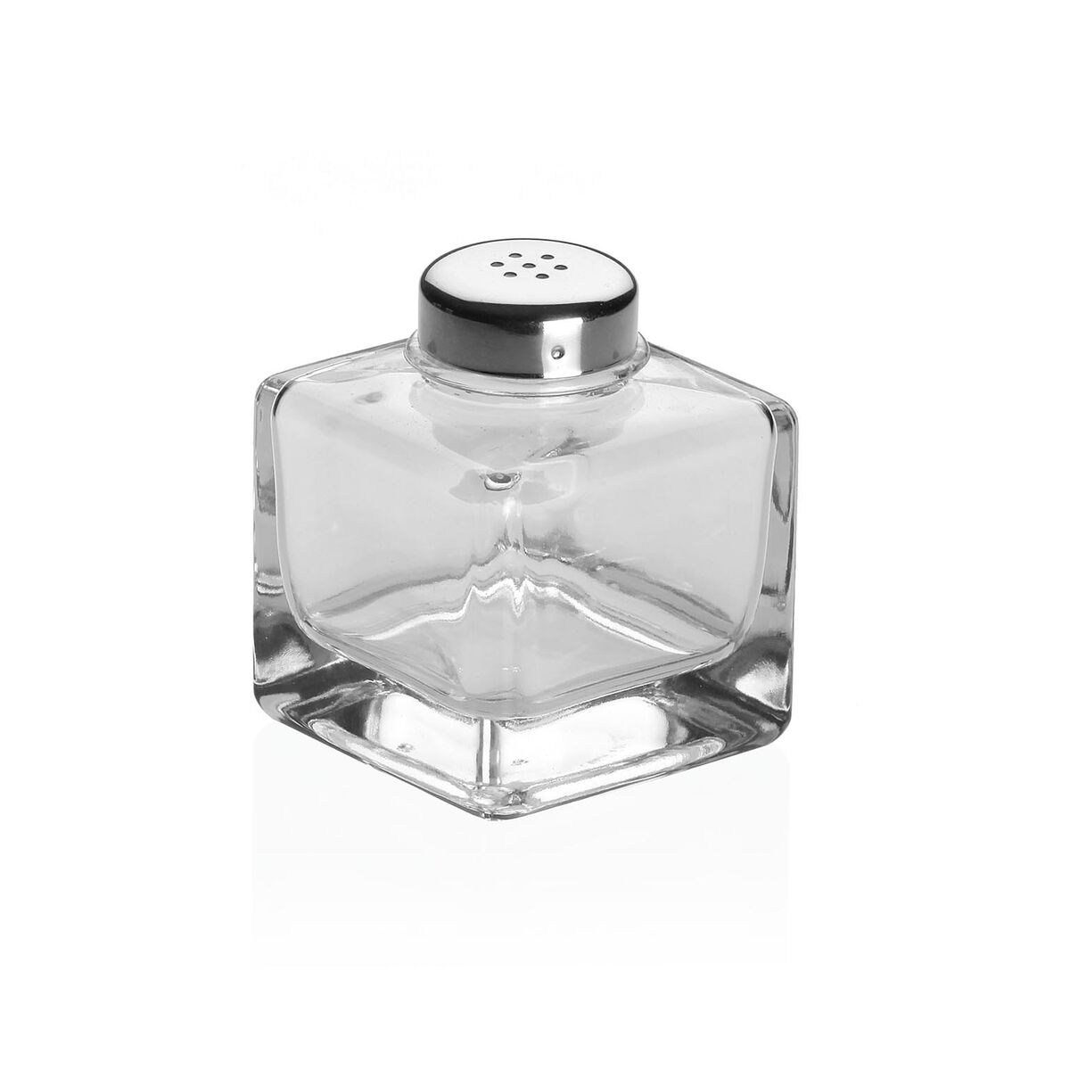 Salero y Pimentero Versa Metal Cristal