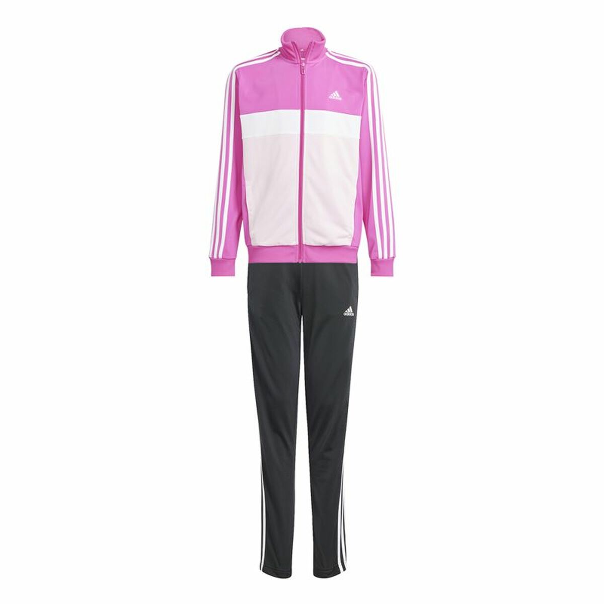 Chándal Mujer Adidas 3Stripes Tiberio Negro Rosa oscuro