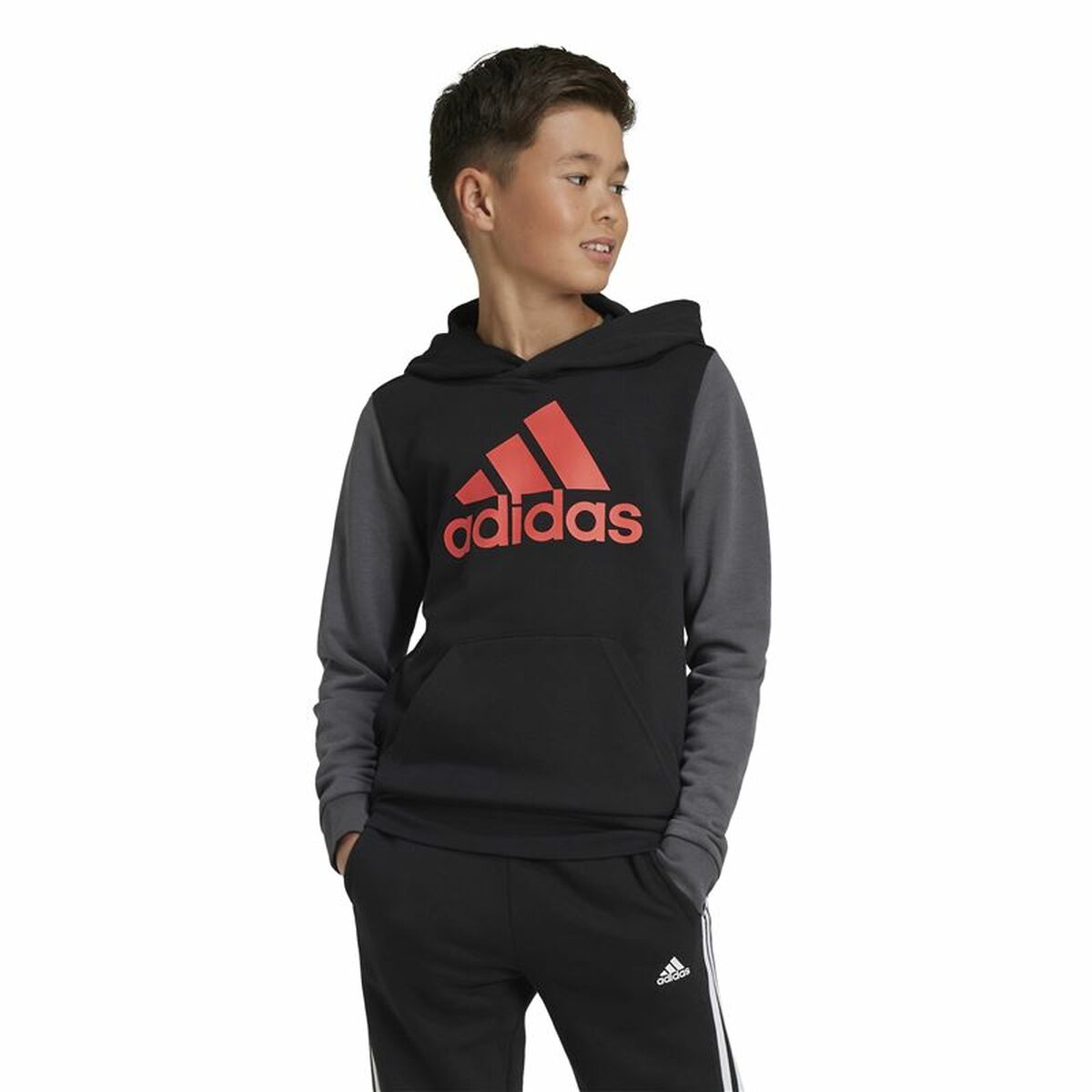 Sudadera con Capucha Niña Adidas Essentials Gris