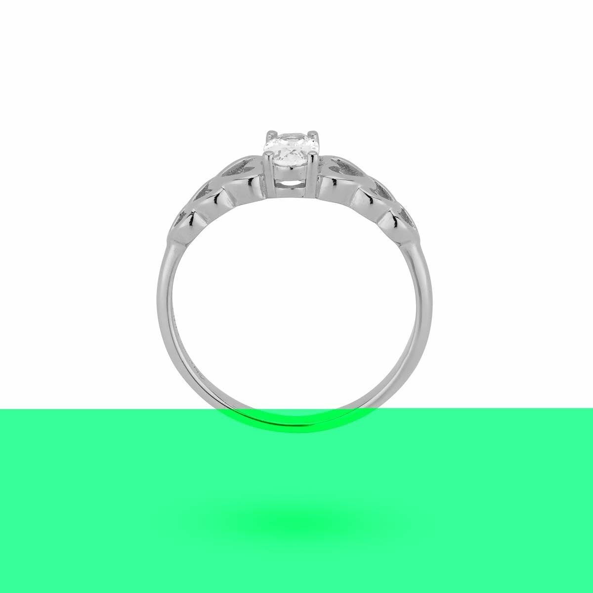 Anillo Mujer 24KAE 124141S/54 Plateado 14