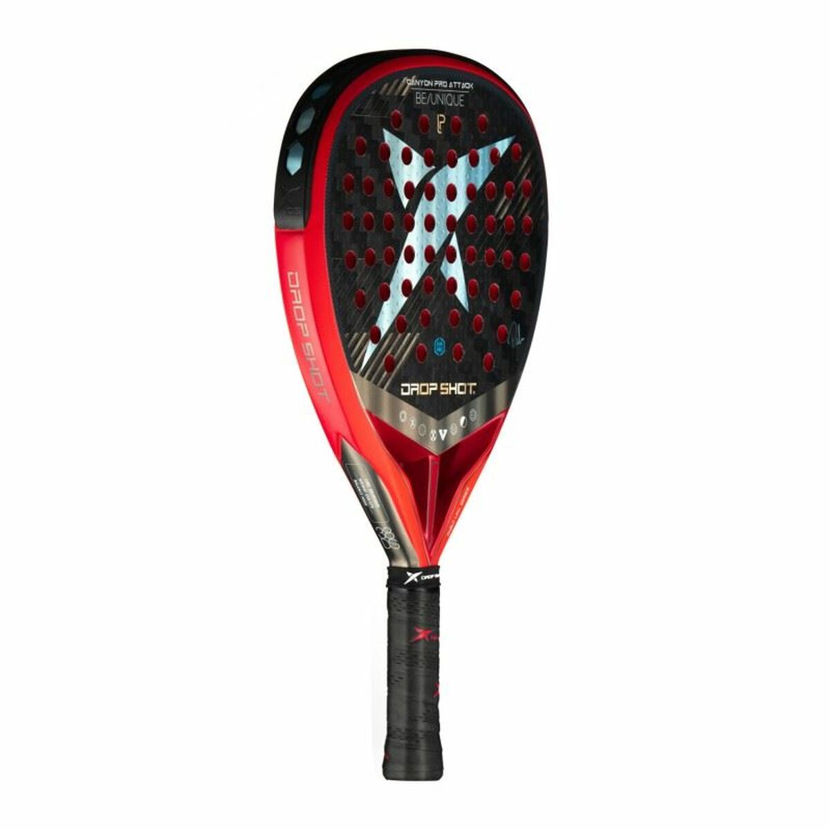 Pala de Pádel Drop Shot Canyon Pro Attack Negro