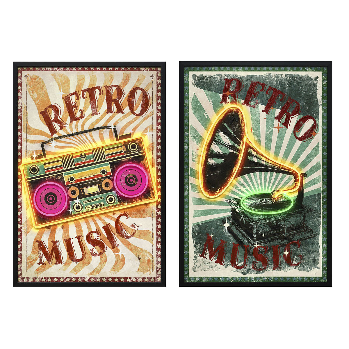 Lienzo Home ESPRIT Poliestireno Lienzo 63 x 3 x 93 cm