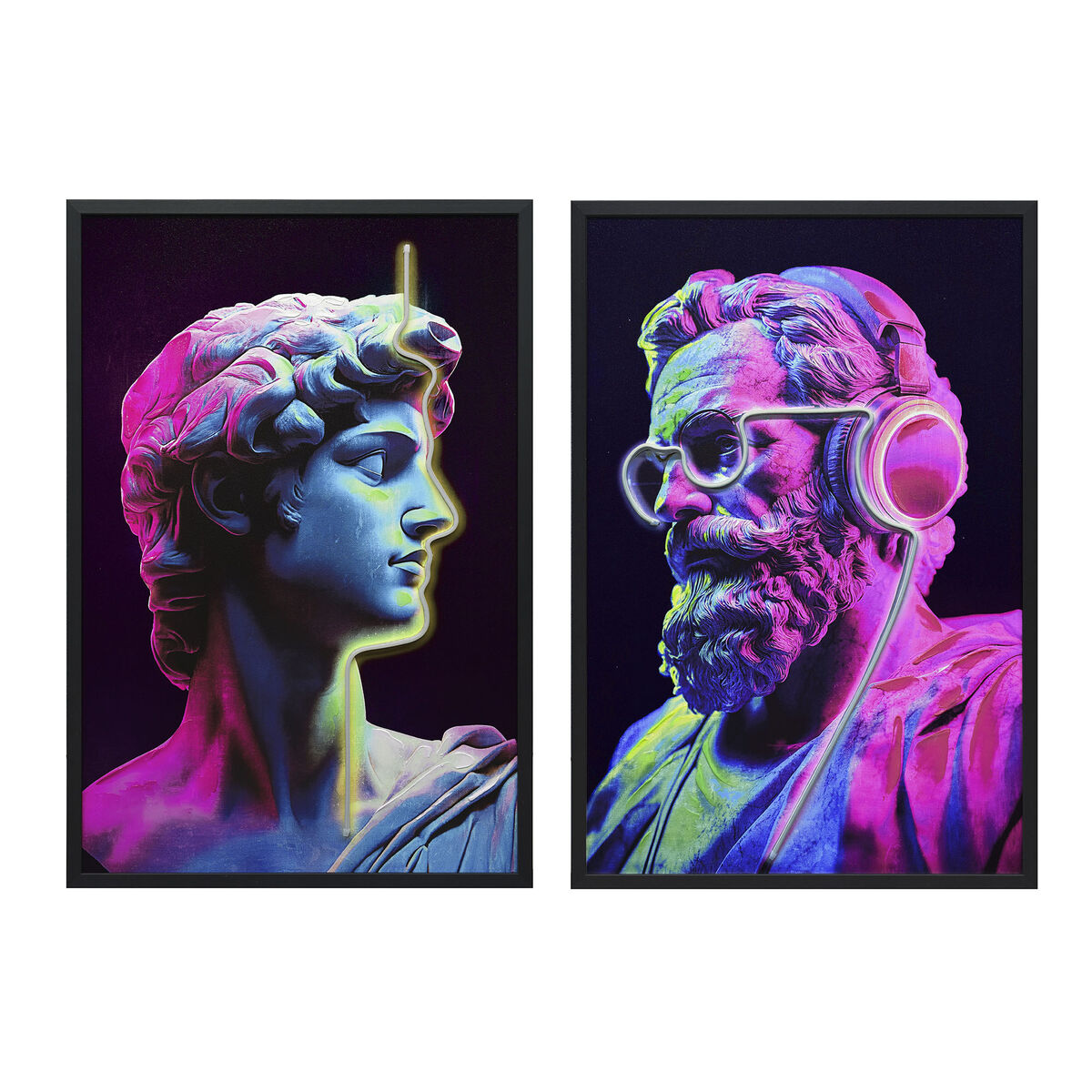 Lienzo Home ESPRIT Poliestireno Lienzo 63 x 3 x 93 cm