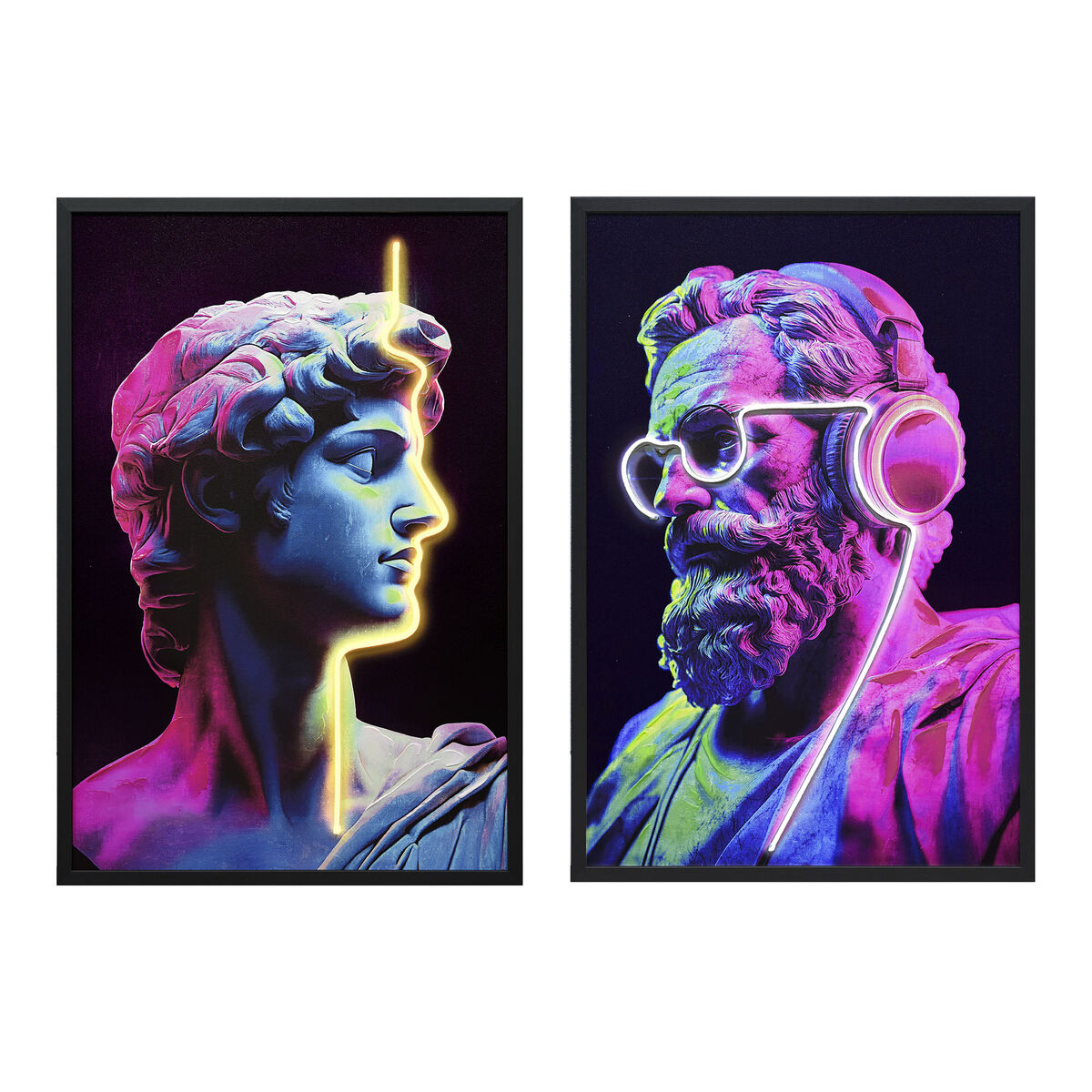 Lienzo Home ESPRIT Poliestireno Lienzo 63 x 3 x 93 cm