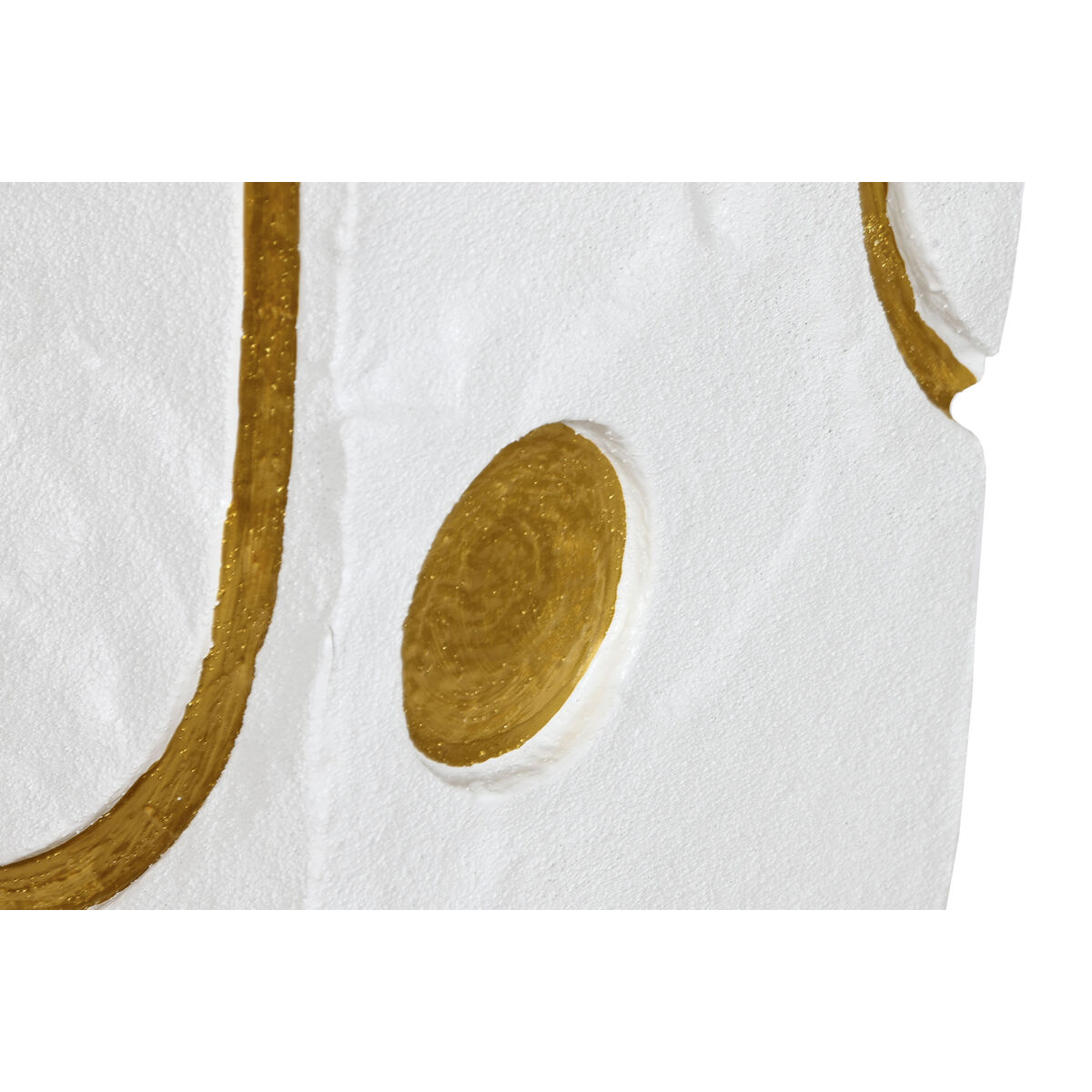 Pedestal Home ESPRIT Blanco Dorado Moderno 25 x 25 x 80 cm