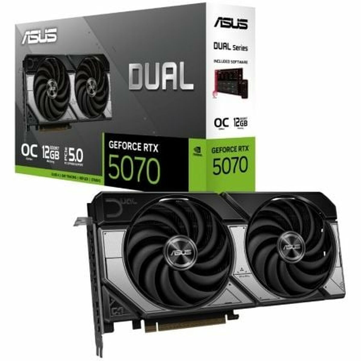 Tarjeta Gráfica Asus 90YV0M17-M0NA00 nvidia geforce rtx 5070 12 GB GDDR6