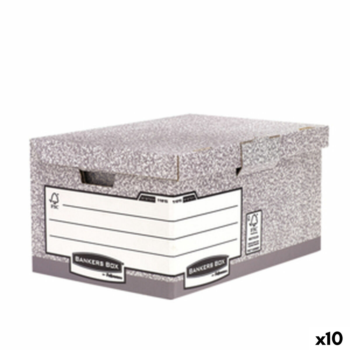 Caja de Archivo Fellowes    Gris 10 Unidades (31 x 39 x 56 cm)