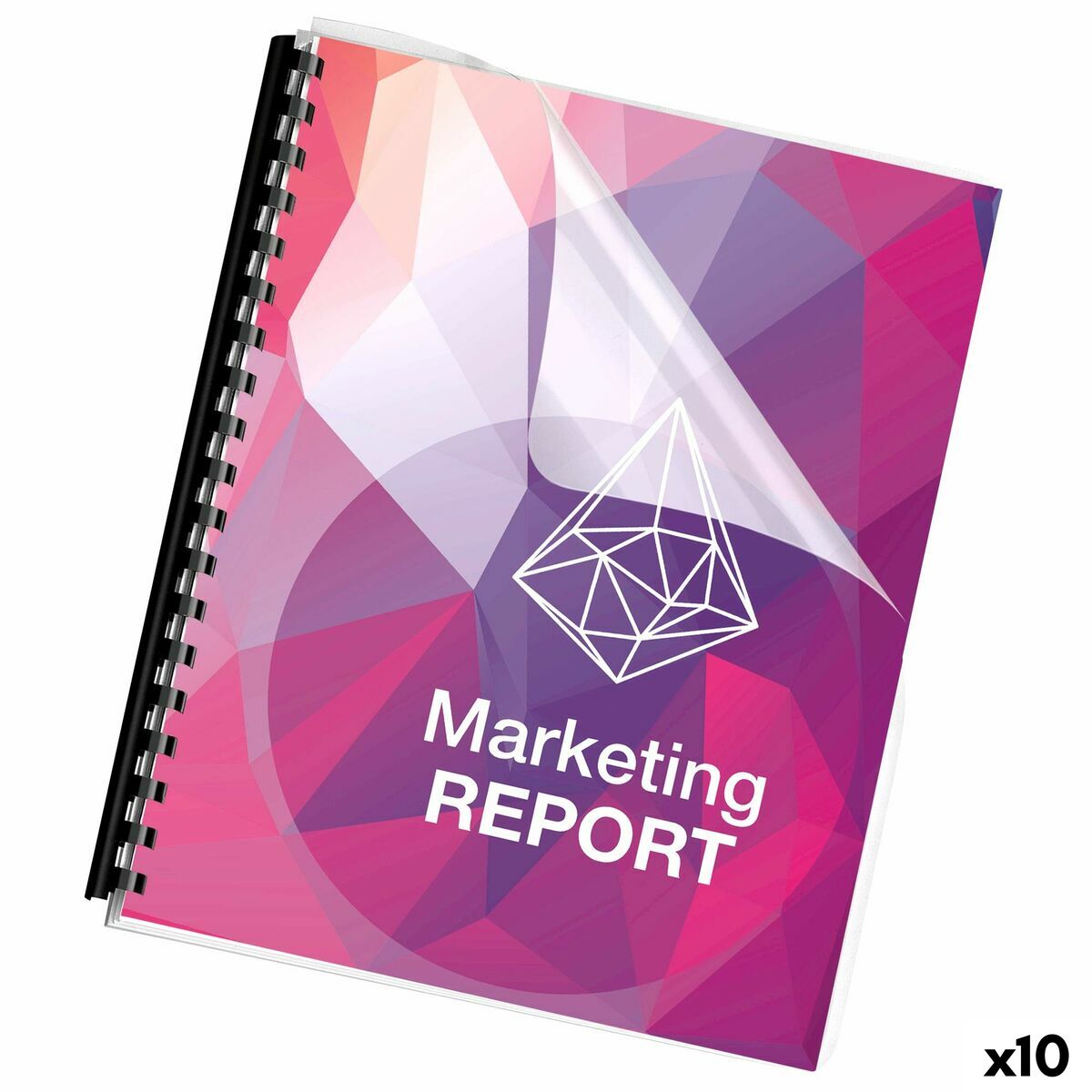 Espirales para Encuadernar Fellowes 5330702 Negro 8 mm A4 PVC Plástico (25 Unidades)