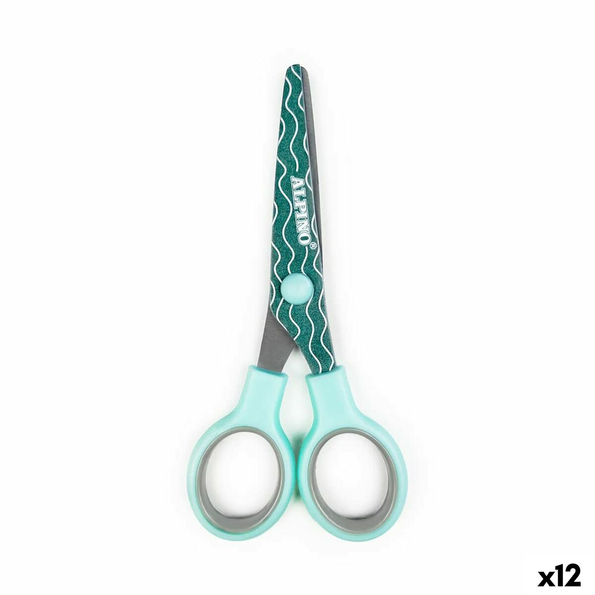 Tijeras Alpino Multicolor Blanco/Naranja Acero Inoxidable 130 mm