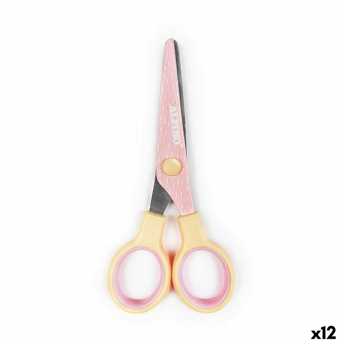 Tijeras Alpino Multicolor Blanco/Naranja Acero Inoxidable 130 mm