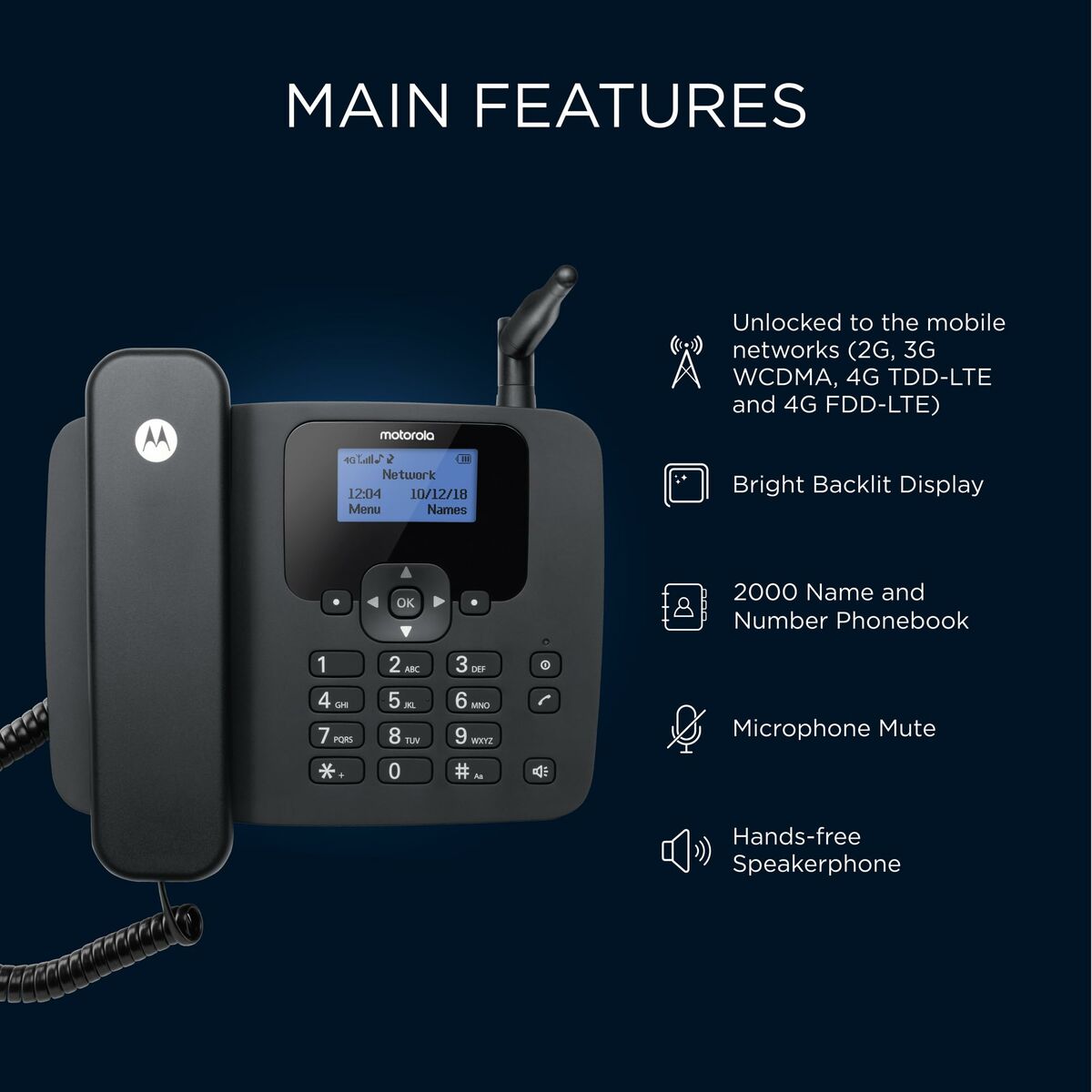 Teléfono Fijo Motorola