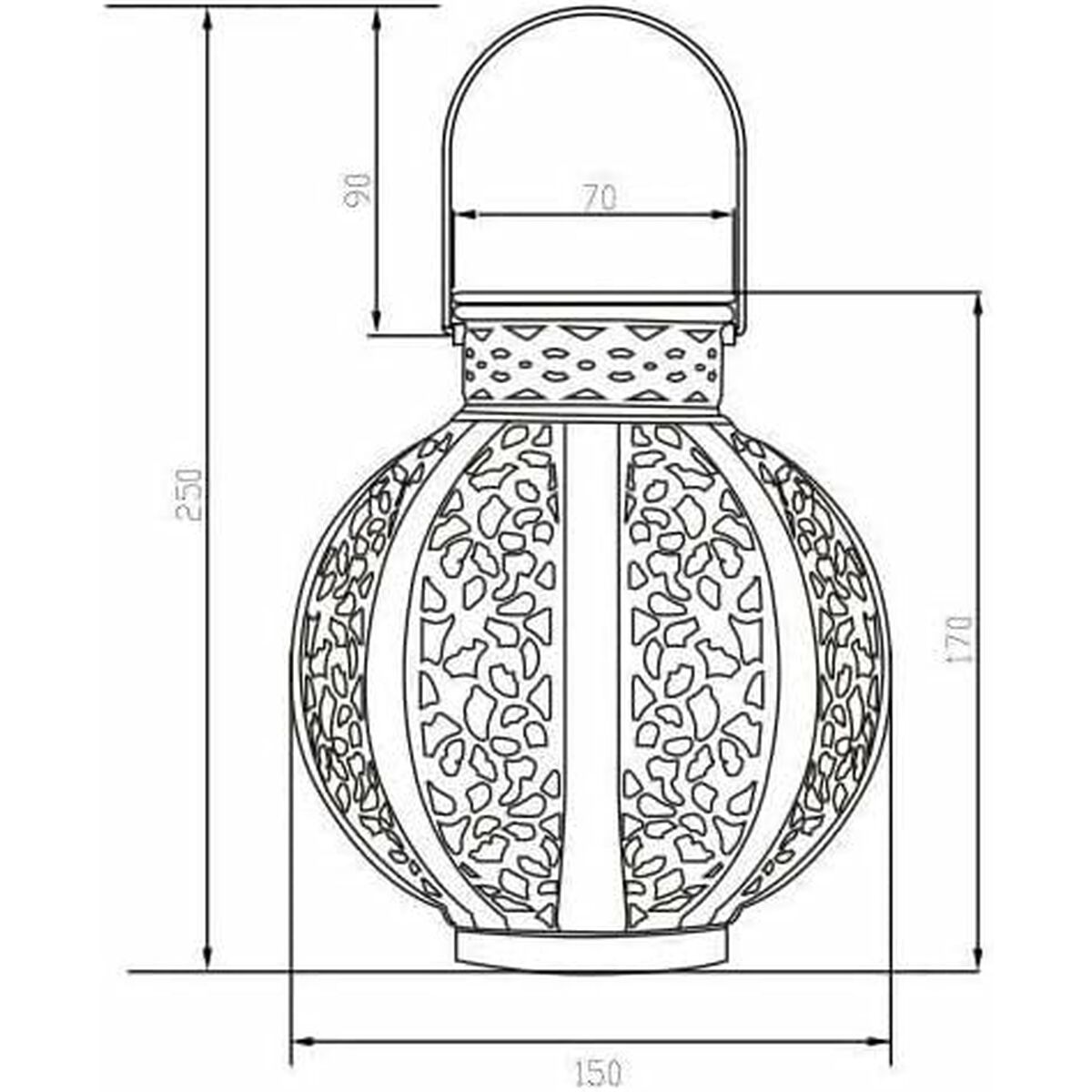Lámpara solar Galix Beige