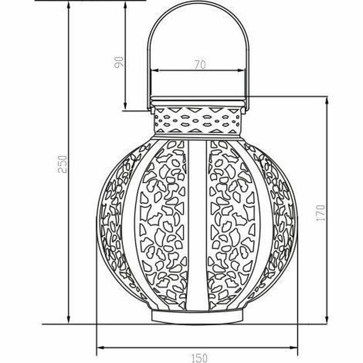 Lámpara solar Galix Beige